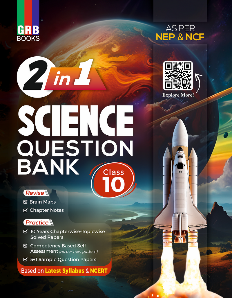 GRB 2 in 1 Science Question Bank For Class X || Based On NCERT
