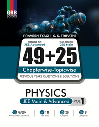 GRB 49 Years JEE Advanced (1978 - 2026) & 25 Year JEE Main (2002 - 2026) PHYSICS (Vol.1 & Vol. 2) Chapter-wise & Topic-wise Previous Years Questions and Solutions for JEE Main & Advanced