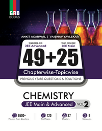 GRB 49 Years JEE Advanced (1978 - 2026) & 25 Year JEE Main (2002 - 2026) CHEMISTRY (Vol.1 & Vol. 2) Chapter-wise & Topic-wise Previous Years Questions and Solutions for JEE Main & Advanced