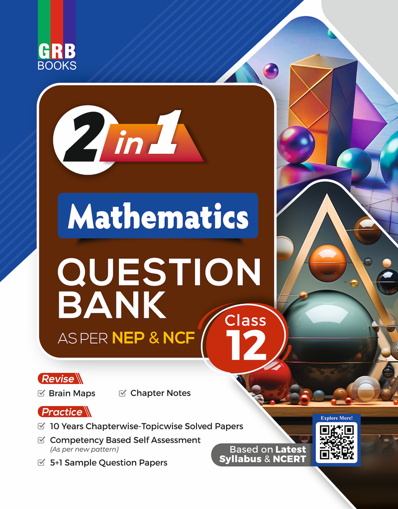 GRB 2 in 1 - Mathematics Question Bank For Class 12