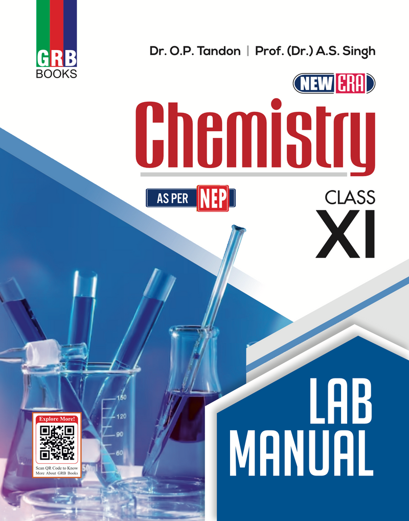 GRB New Era Chemistry Lab Manual For Class XI || Based On NCERT || As Per NEP.