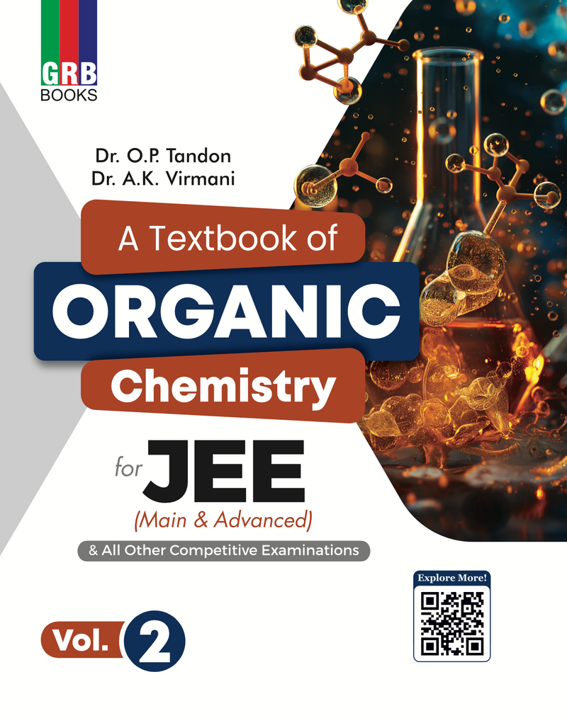 GRB A Textbook of Organic Chemistry (Vol. 1 & Vol. 2) for JEE (Main & Advanced) & All Other Competitive Examinations