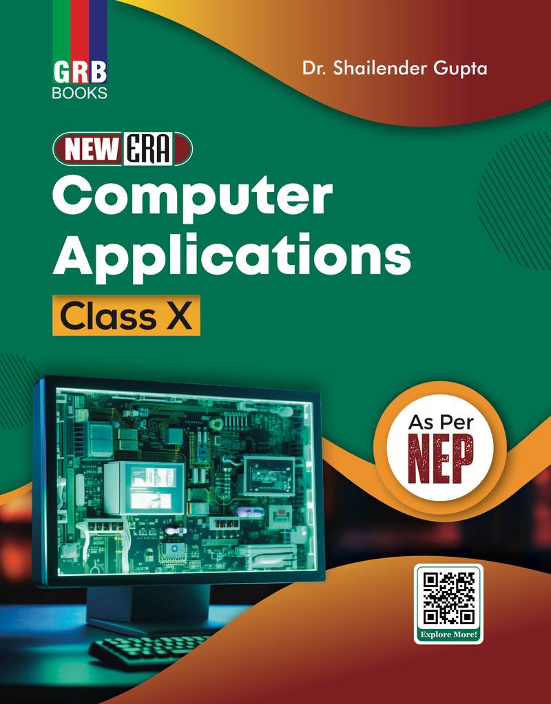 GRB New Era Computer Applications for Class X || As Per NEP