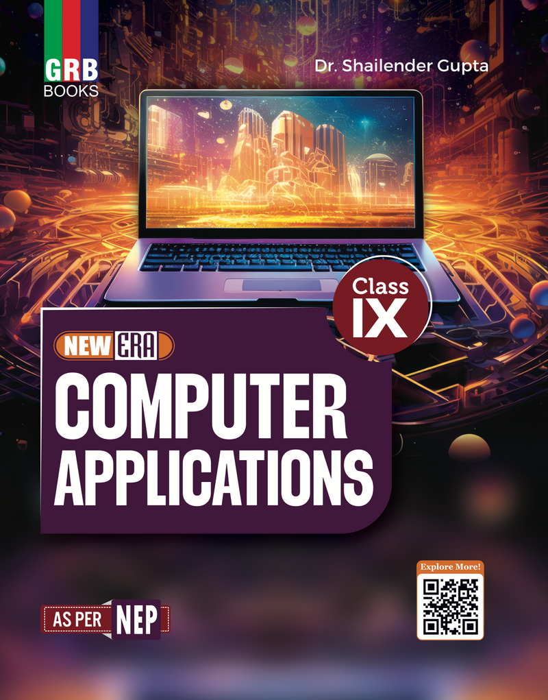 GRB New Era Computer Applications for Class IX || As Per NEP