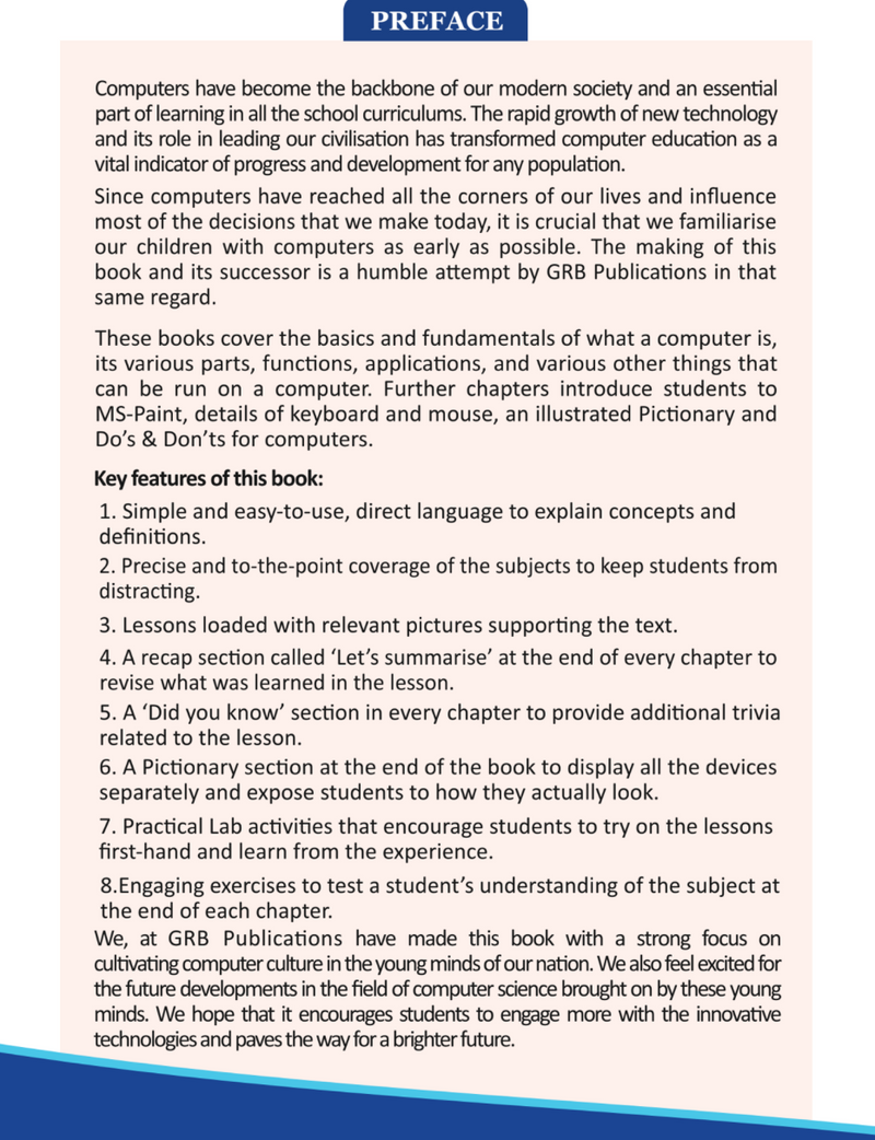 GRB New Era Computer Science For Class 5 || Let's dive into the world of Computer Science, Artificial Intelligence and Robotics || NEP Compliant