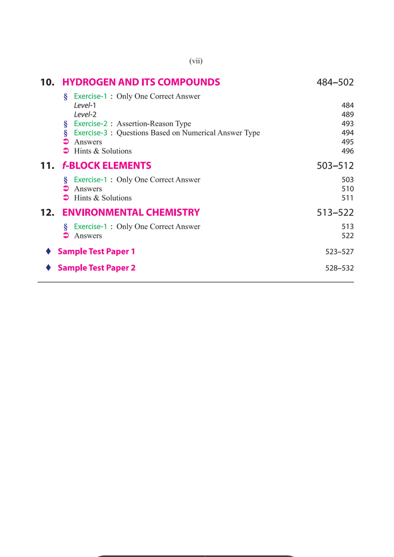 GRB Elementary Problems In Inorganic Chemistry For NEET / JEE Main & All Other Competitive Examinations || Based on NCERT || As Per NTA