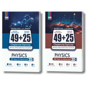 GRB 49 Years JEE Advanced (1978 - 2026) & 25 Year JEE Main (2002 - 2026) PHYSICS (Vol.1 & Vol. 2) Chapter-wise & Topic-wise Previous Years Questions and Solutions for JEE Main & Advanced